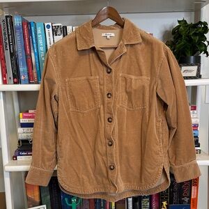 Madewell Kentwood Oversized Corduroy  Shacket - The Shirt Jacket